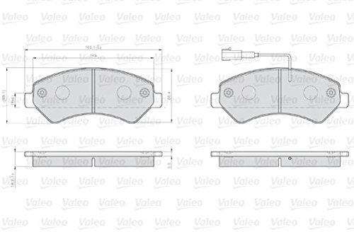 VALEO 873466 Bremsbeläge