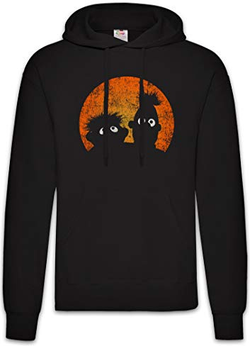 Urban Backwoods E & B Puppets Hoodie Kapuzenpullover Sweatshirt Schwarz Größe M