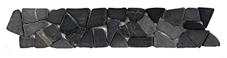 BO-557 Marmor Bordüre Bruchstein Mosaikfliesen Naturstein Bad Fliesen Lager Verkauf Stein-Mosaik Herne NRW