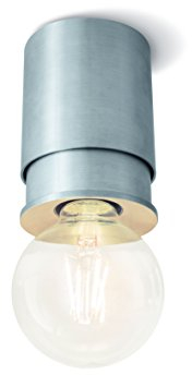 Twister Pure Deckenleuchte – Einfach zu montieren, keine Schrauben, nur ein Haken, patentgeschützt, E27 – Aluminium