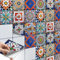 40 Stück Fliesenaufkleber für Küche und Bad 15x15 cm - Mosaikfliesen, Klebefliesen - Sticker Fliesen selbstklebend SET // Design: Portugiesisch