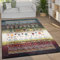 Paco Home Teppich Wohnzimmer Schlafzimmer Kurzflor Vintage Boho Ethno Skandi Geometrisches Muster Streifen Rauten Design, Grösse:160x230 cm, Farbe:Bunt 2