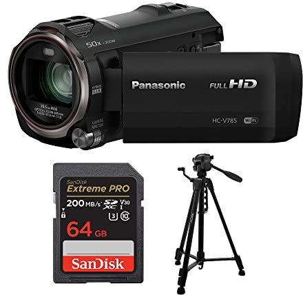 Panasonic HC-V770 Full HD Camcorder with 64GB SD Card and 57-Inch Tripod