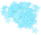 Hustar 25 Stück 6.5cm Selbstklebend Leuchtsterne Wandaufkleber Fluoreszierende Aufkleber Wandtattoo für Kinderzimmer Schlafzimmer Blau
