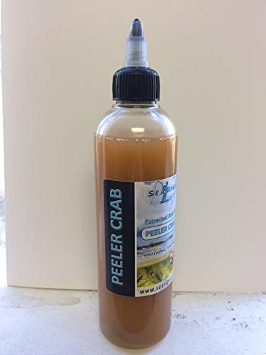 searigs Sea Fishing - Extract Bait Oil (PEELER CRAB) also Black Lugworm, Crab, Mackerel and Bluey, Squid and Cuttlefish, Prawn and Crab, Rag worm, Sea Fishing Bait for Cod, Bass, Sole Plaice