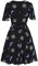 Hell Bunny Solaris Dress Frauen Mittellanges Kleid schwarz 3XL