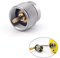 Hamans Adaptateur propane pour réchaud de camping - Adaptateur de gaz - Convertisseur de propane extérieur - Entrée de petit réservoir EN417 - Valve de sortie - Adaptateur de cartouche pour camping en