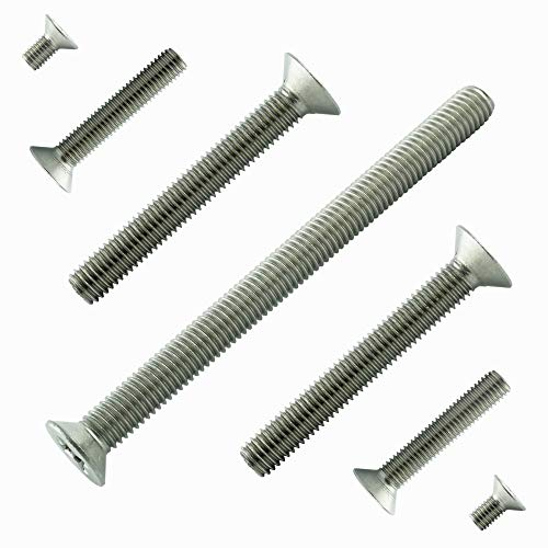 M10x30 mm (10 Stück) Senkkopf-Schrauben mit Innensechskant - Edelstahl A2 V2A VA - Senk-Schraube Vollgewinde rostfrei - DIN 7991 / ISO 10642 | AGBERG