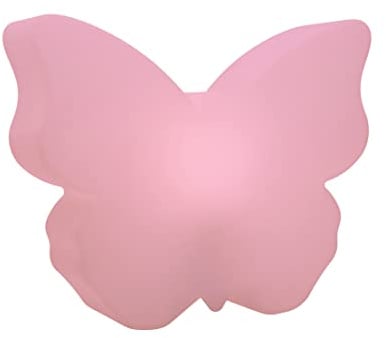 8 seasons design Shining Butterfly LED Deko-Lampe Schmetterling 40 cm (rosa), E27 Fassung inkl. Leuchtmittel in warmweiß, Tischlampe, Kinderzimmerlampe, Outdoor & Indoor