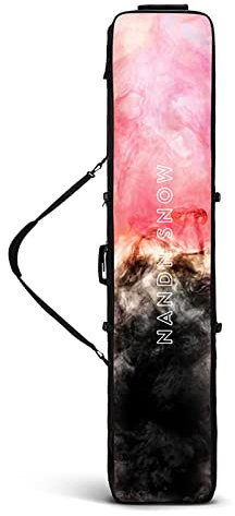 HXHBD Roller-Snowboard-Tasche, große Kapazität, Trocken- und Nass-Trennung, leise, Einzel- und Doppel-Skateboard, allgemeine Luftfahrt-Reise, Ski-Ausrüstungstasche, für Herren und Damen, Pink-65