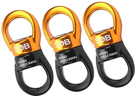 Sharplace 3 Stücke Wirbel für Hängesessel & Hängestühle - Drehwirbel 30KN