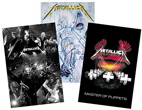 Close Up Metallica Poster 3er-Set 61 x 91,5 cm