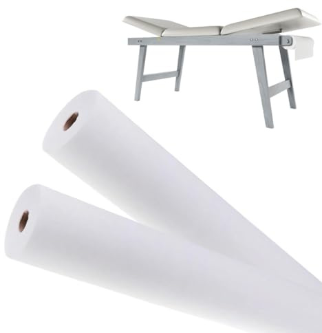 Lot de 6 rouleaux de lit esthétique en Tnt 25 g/m² – Réductions quantités – Rouleaux en tissu non tissé – 60 cm x 60 m – Rouleau pour lit de massage – Rouleaux