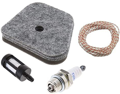 Air Filter Spark Plug Fuel Filter Kit with 1m Pullcord for Stihl KM90 KM90R KM100 KM100R KM130 Service Kit Chainsaw Parts
