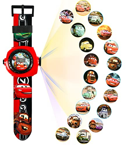 Niumowang Montre Enfant, Projection Jouets, Montre de Poignet numérique avec projecteur, Jouet Enfant, 20 Motifs de Projection, Montre de Projection de Dessin animé, Cadeaux d'anniversaire (D)