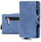 Bronzi Portafoglio Porta Carte Credito - Portafoglio Uomo Slim Portacarte uomo - Mini Porta Tessere - Protezione RFID Portatessere - Design Smart Pelle Blu