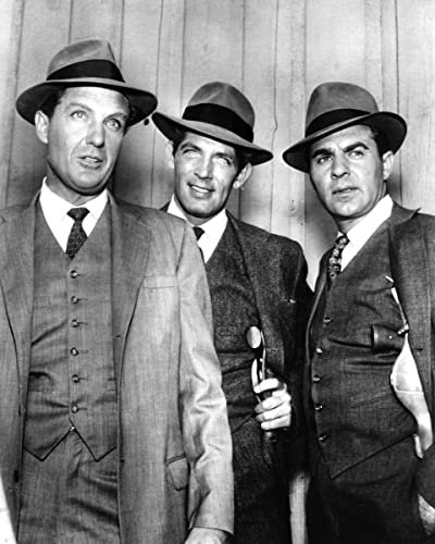 The Untouchables (TV) Robert Stack, Steve London, Paul Picerni Foto, 25,4 x 20,3 cm