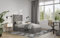 Flair Milan Velvet Ottoman Bed Single - Grey