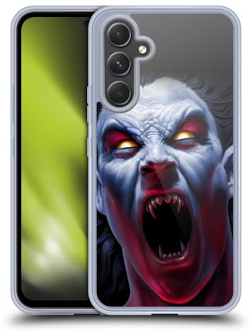 Head Case Designs Offizielle Tom Wood Das Erwachen des Vampir Horror Gel Handyhülle Hülle [Militärischer Schutzgrad] Kompatibel mit Samsung Galaxy A54 5G