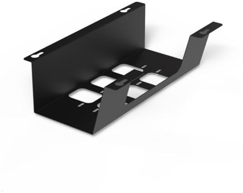TecLines TKW001 Kabelwanne horizontal 310mm, schwarz (Schwarz)