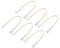 YOKIVE 6Stk T5 T8 LED Röhre Anschluss Kabel Verlängerbares Kabel mit Doppeltem Ende Verbinden Licht Röhren Ideal für LED Integrierte Röhren (Weiß 0.98Ft)
