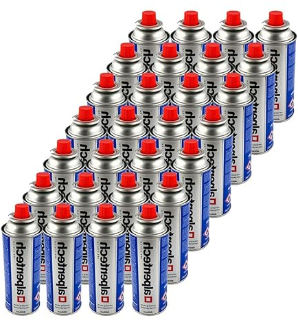 Alpentech - Packung mit 28 Butan-Gaskartuschen 250gr UN2037 für thermische Unkrautvernichter und Kocher