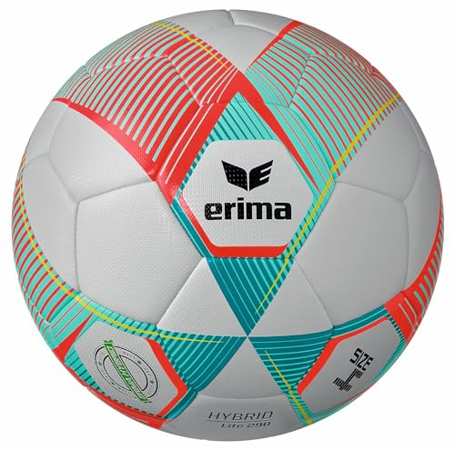Erima Hybrid Lite 290g Trainingsball rotgruen, 4 Ohne Geschlecht