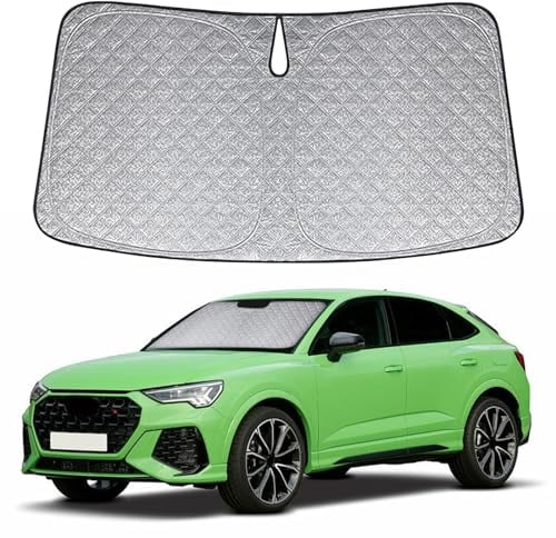 Parasol de Ventana Delantera de Coche Repuesto para Audi Q3 2018-2024, Parasol para Parabrisas de Coche en el Interior Plegable, Protección UV Reflectante contra el Polvo