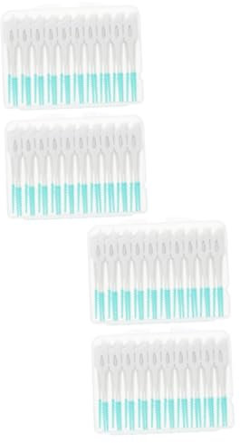 minkissy 160pezzi Spazzolini Interdentali Professionali Per Orale Scovolini Per Denti Portatile Strumenti Per Interdentale Contro e