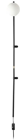 Korridorlampe Dekorative Wand Beleuchtung Langarm-Glasglobus-Wandleuchte Steckbare Wandleuchte mit Ein/Aus-Schalter Industrielle Vintage Wandleuchte für Schlafzimmer Nachttisch Wohnzimmer Küche Restau