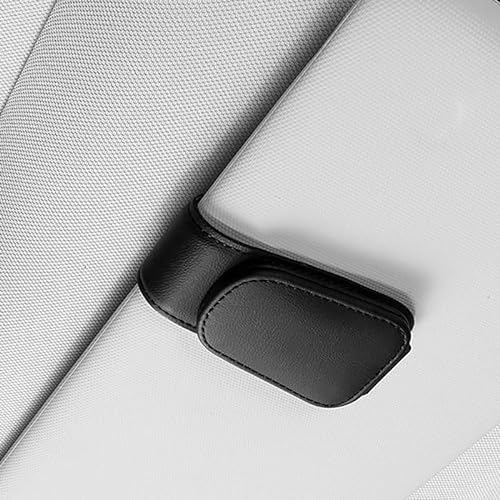 HHGFTIY Brillenhalter für Auto Sonnenblende Brillenetui,Für BMW 7 Series 750i E65 750Li E66 730d F01 740d F01 750i F01 750Li F01 Kratzfestes Staubdicht, Schüttelfest,Aonnenblenden Organizer,A