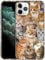 GlamCase for iPhone 11 Pro, iPhone 11 Pro Case - Cat collage Design Printed Slim & Sleek Cute Plastic Hard Snap on Protective Designer Back Phone Case/Cover for iPhone 11 Pro
