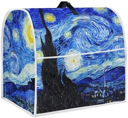 chaqlin Vintage Moon Painting Stand Mixer Cover for Kitchen Food Mixer Cover Kitchen Blender Cover Stain Resistant Washable Protective Cover Kitchen Mixer Cover with Pocket for Stand Mixer