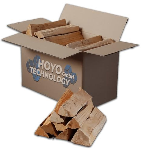 Premium Smokerholz 90 kg Birke ohne Rinde - 33 cm Scheite - Ideal für Grill und Smoker - Trockenes Räucherholz