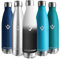 Vikaster Edelstahl Trinkflasche, 1l Thermosflasche, BPA-frei Trinkflasche, Auslaufsicher Wasserflasche für Sport, Camping, Fitness, Outdoor