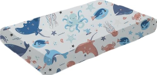 Spannbettlaken für Kinderbett Dinosaurier 140x70, 100% weiche Baumwolle Jersey, Baby Matratzenschoner Spannbetttuch Betttuch mit bis zu 15 cm Steghöhe Matratzenhöhe