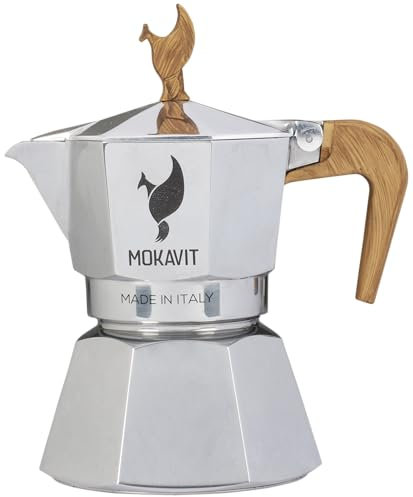 MOKAVIT Tirol - Espressokocher Induktion, Mokka Maschine 3 Tassen, Moka Pot Induktion, Induktion Espressokocher 3 Tassen- Made in Italy