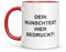 LIEBTASTISCH Personalisierte Tasse – Tasse mit Namen – Spülmaschinen- & Mikrowellengeeignet – In Deutschland bedruckt – 330 ml – Tasse personalisiert & beidseitig bedruckt – Tasse bedrucken (Rot)