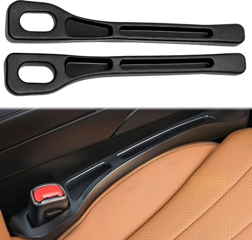 eModwey 2er Set Universal Aufbewahrungsbox für Autositze aus PU-Leder,Aufbewahrungsbox für Autositze, Autositz Gap Organizer Storage Box, Schwarz – Handys, Schlüssel und Kleinigkeiten