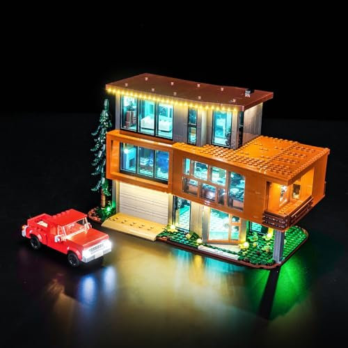 LocoLee Licht Set Kompatibel mit Lego 21354 Das Haus der Cullens aus Twilight, Nur Lichter Set, Licht Beleuchtung Set Compatible with Lego Twilight The Cullen House (Nicht enthalten Modellset)