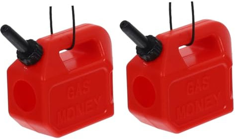 Zerodeko 2 Stück Benzinkanister-Gelddekoration Weihnachtsbaum hängen Dekore Weihnachten Düse Gas Can Weihnachtsdekoration Weihnachtsbaum-Gasdosen-Dekoration Weihnachtsbaum-Anhänger Plastik