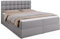 BROMARKT Boxspringbett mit Bettkasten Polsterbett mit Bonell-Matratze und Topper Bett für Schlafzimmer gepolstertes Kopfteil Dakota bonellfedern 160x200 Härtegrad H3 Grau