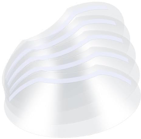Trifletopia 10PCS Clear Face Visors - Transparent Eye Shields - Plastic Face Protectors - Eyelash Shield for Makeup and Extensions - Shower and Splash Guard