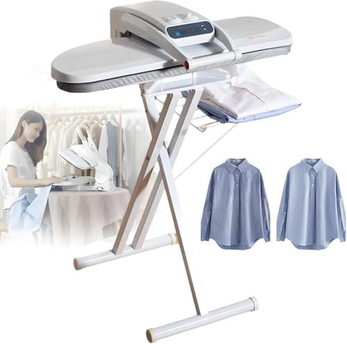 1800W Steam Ironing Press, Commercial Heavy-Duty Steam Press, Plate Size: 800 x 310mm, Designed for Bed Sheet,Pillowslip,Napkin, and Almost Any Flat,Withstand