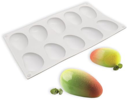 fKiZanthene Moule Trompe l Oeil Silicone Mangue Moule Patisserie Souple Demoulage Facile pour Desserts Creatifs en Cuisine Four et Atelier