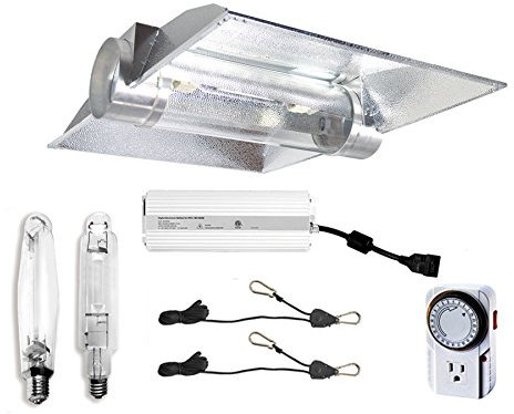 Hydro Crunch 600-Watt Grow Light Digital Dimmbar HPS System für Pflanzen - 20,3 cm luftgekühlter Schlauch mit XXL-Flügel