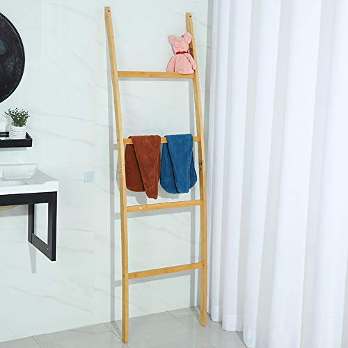Porte-serviettes en bambou 4 barres