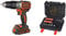 Black+Decker BL188KB-QW - Taladro Percutor Motor Brushless con 2 velocidades 18 V + BLACK+DECKER A7188 - Set de 50 piezas con brocas y puntas para atornillar y taladrar
