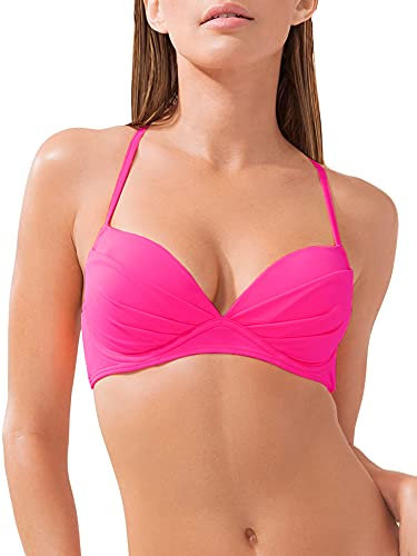 Smart+Sexy Femme Swim Secret Décapotable Bikini Haut de Bikini - Rose - 90D (Taille Fabricant:34D)