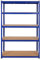 Yaheetech 180 x 120 x 60 cm Étagères Charge Lourde Clipsable Résistant Capacité 875 kg Meuble de Rangement Garage Cuisine Chambre Bleu